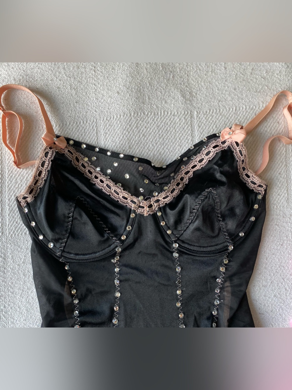 Victoria's Secret Vintage Y2K  "Sexy Little Things" garter slip Bustier 34B - Picture 8 of 15